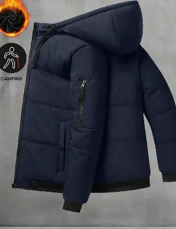 Geaca SHEIN Plus Size Men, albastru