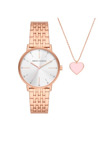 Set ceas + colier  Armani Exchange, roz