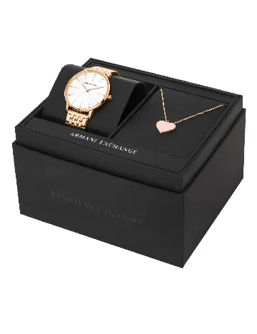 Set ceas + colier  Armani Exchange, roz