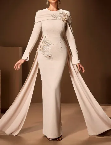 Rochie lunga Toleen, bej