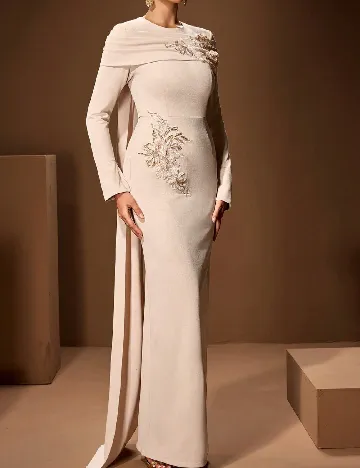 Rochie lunga Toleen, bej