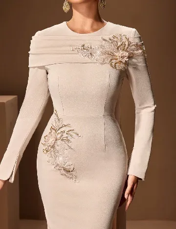 Rochie lunga Toleen, bej