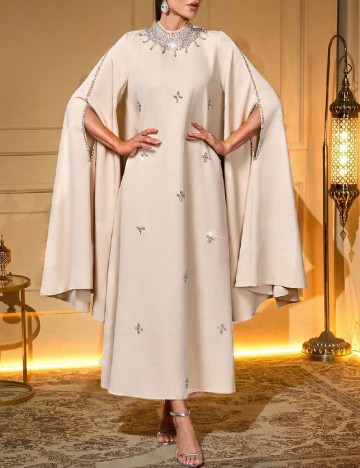 Rochie lunga Toleen, crem