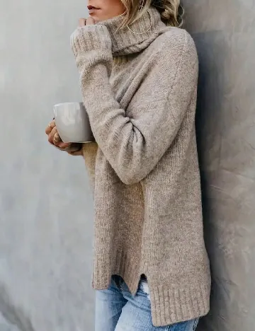 Pulover Oversize SHEIN, maro