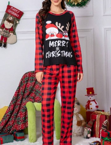 Pijama SHEIN, rosu