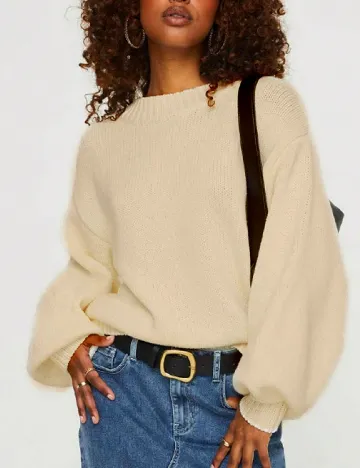 Bluza Oversize SHEIN, crem