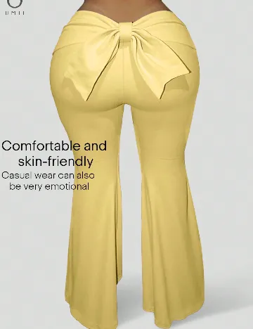 Pantaloni SHEIN, galben