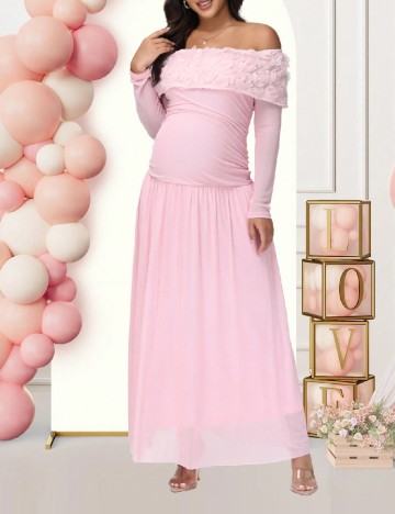 Rochie lunga SHEIN Maternity, roz