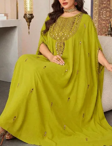 Rochie lunga Toleen, verde