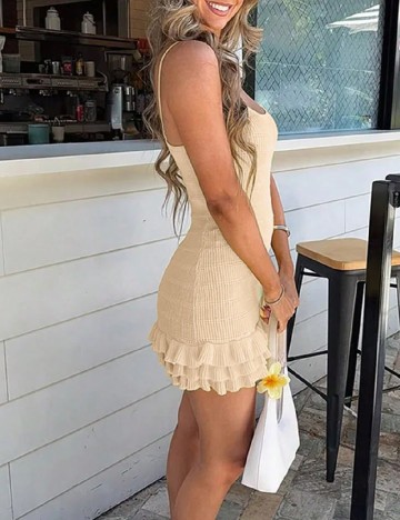 Rochie scurta SHEIN, crem