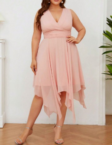 Rochie scurta Ever-Pretty Plus Size, roz