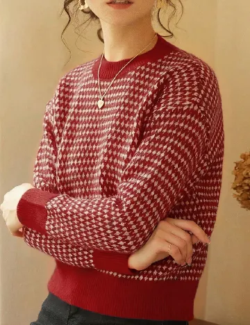 Pulover SHEIN, rosu
