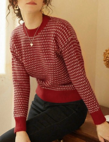 Pulover SHEIN, rosu