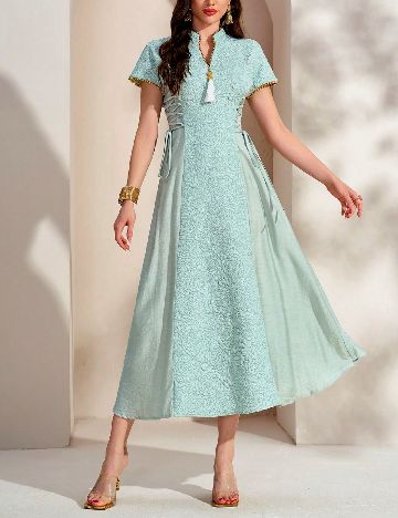 Rochie medie Toleen, verde