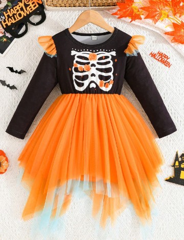 Rochie Shein Kids, portocaliu