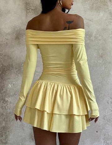 Rochie scurta SHEIN, galben