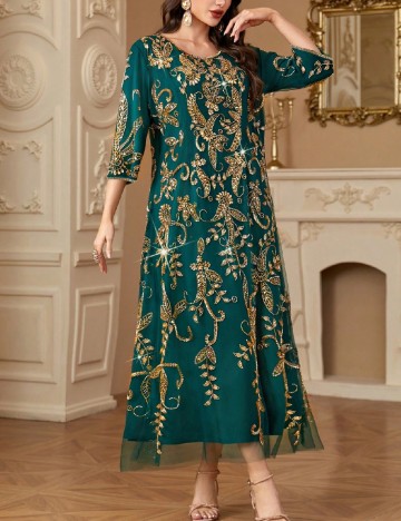 Rochie medie Toleen, verde