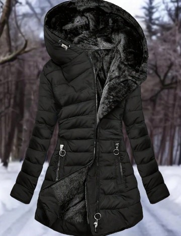 Geaca SHEIN CURVE, negru
