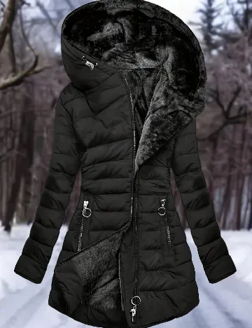 Geaca SHEIN CURVE, negru
