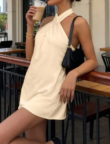 Rochie scurta SHEIN, bej