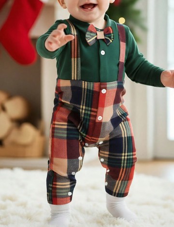 Salopeta Shein Kids, mix culori