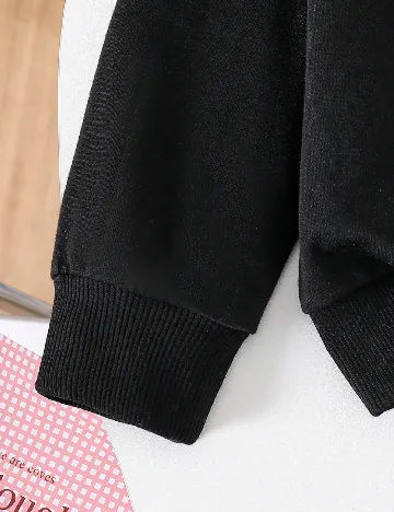 Compleu Shein Kids, negru/albastru