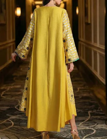 Rochie lunga Toleen, galben