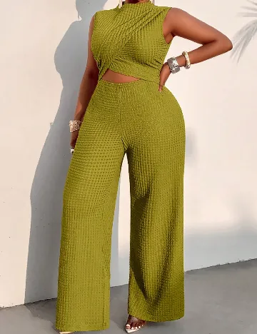 Salopeta SHEIN CURVE, verde