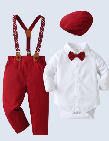 Costum Shein Kids, rosu