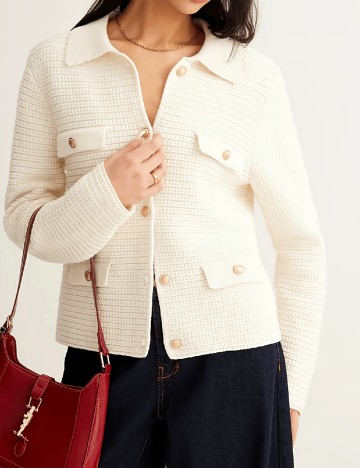Cardigan SHEIN, crem