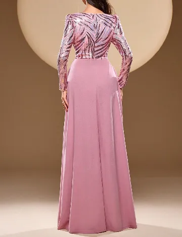 Rochie lunga Toleen, roz