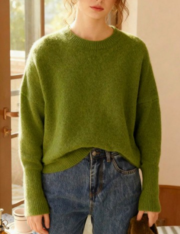 Bluza Oversize SHEIN, verde