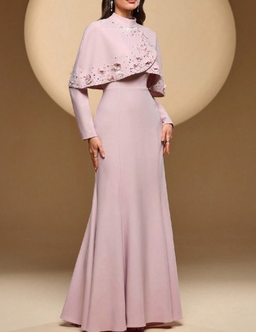 Rochie lunga Toleen, roz