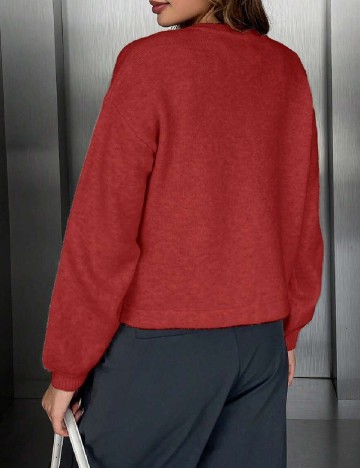 Cardigan SHEIN, rosu