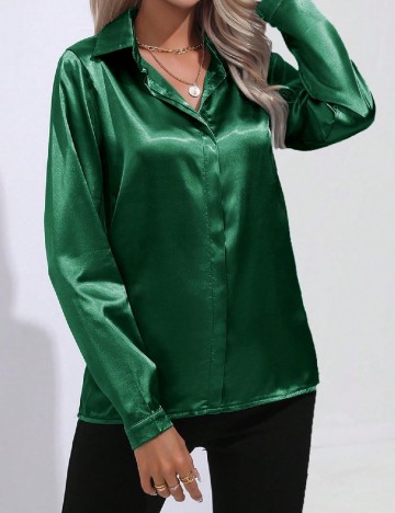 Camasa SHEIN, verde