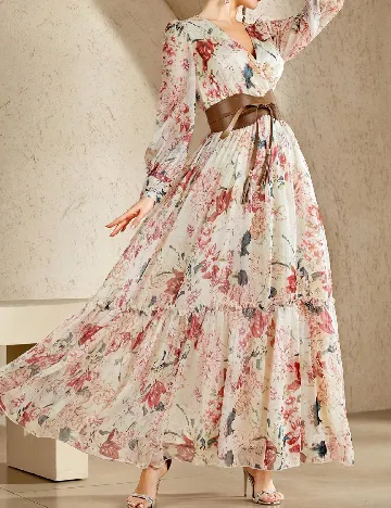 Rochie lunga Toleen, mix culori