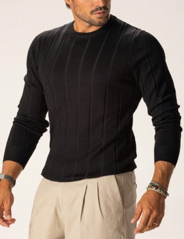 Bluza SHEIN Plus Size Men, negru
