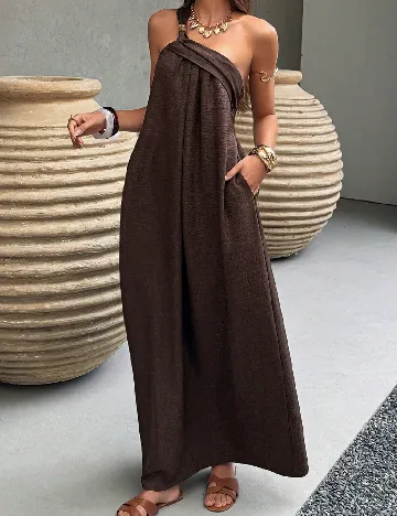 Rochie lunga SHEIN, maro