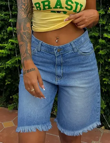 Pantaloni scurti SHEIN, albastru