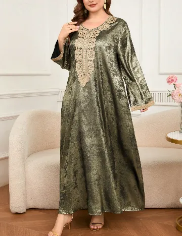 Rochie lunga SHEIN CURVE, verde