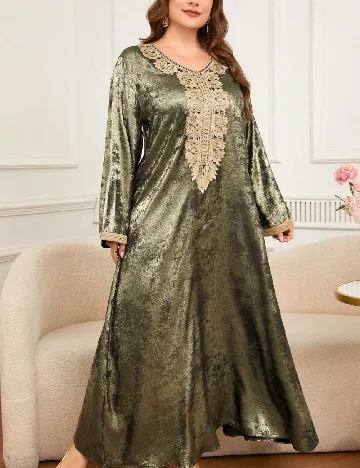Rochie lunga SHEIN CURVE, verde
