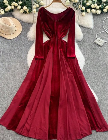 Rochie lunga SHEIN, rosu