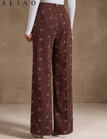 Pantaloni SHEIN, maro
