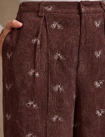 Pantaloni SHEIN, maro