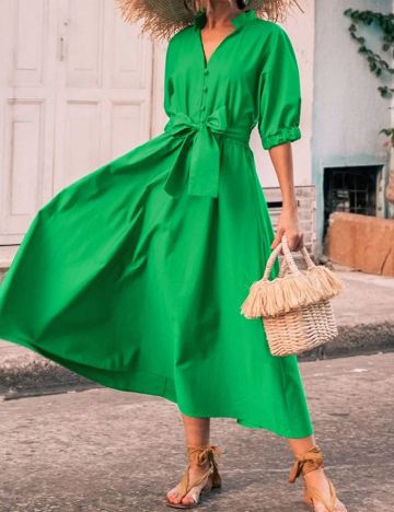 Rochie medie SHEIN, verde