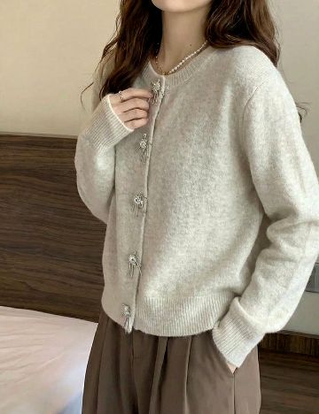 Cardigan SHEIN, crem