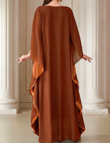 Rochie lunga Toleen, maro