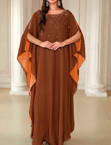 Rochie lunga Toleen, maro