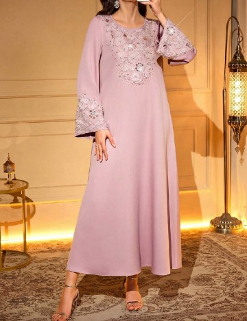 Rochie lunga Toleen, roz