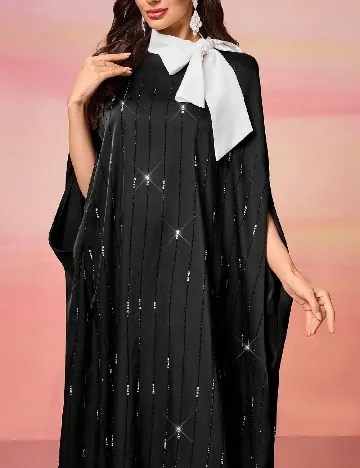 Rochie lunga Toleen, negru